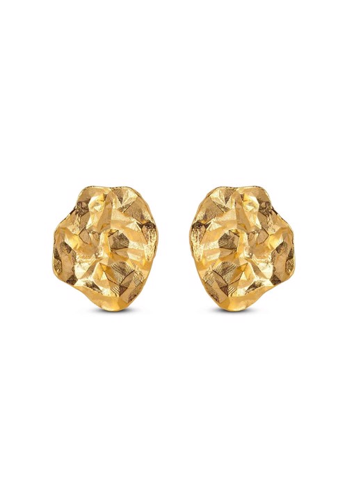 Windy studs Forgyldt Enamel 