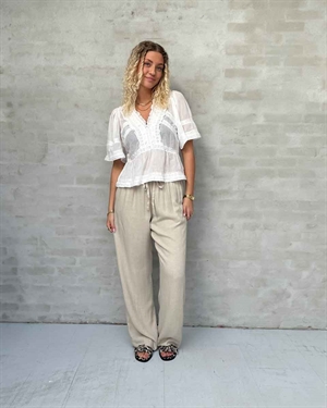 Evienne s voile top Hvid Neo Noir 