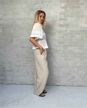 Evienne s voile top Hvid Neo Noir 