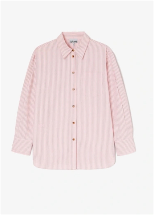Oxford skjorte Chalk Pink A1040070 Ganni 