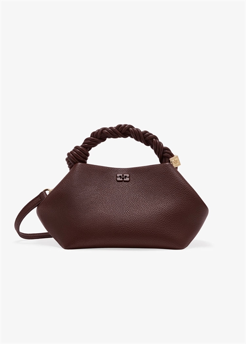 Ganni Bou Small Grained bag Chicory Coffee A7274 Ganni 