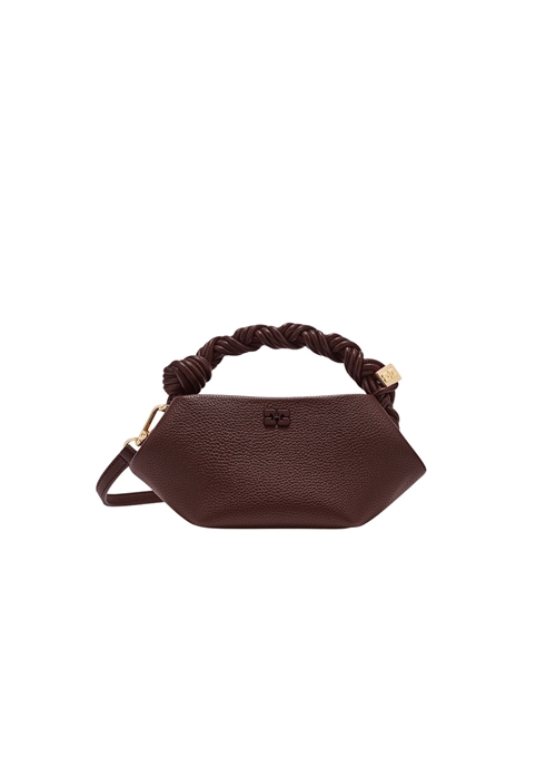 Ganni Bou mini grained bag Chicory Coffee A7275 Ganni 