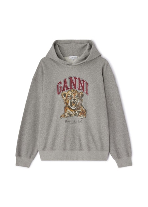 Isoli hoodie beaded baby tiger print Paloma A1060024 Ganni 