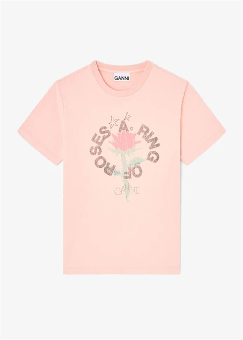 Future heavy jersey oversized tee Peachskin A1050252 Ganni 