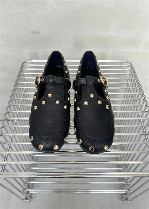Mary jenny studs small chain shoe Sort D1020060 Ganni 