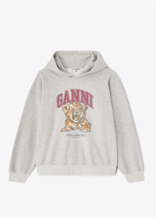 Isoli hoodie beaded baby tiger print Paloma A1060024 Ganni 