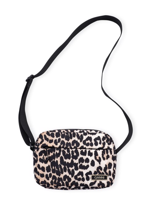 Tech Fabric A5136 festival taske Leopard Ganni