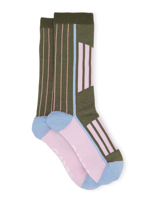 Sporty sock Organic Cotton Kalamata A4290 Ganni 