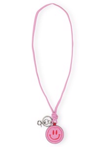 A4441 Knot keychain necklace Cyclamen Ganni 
