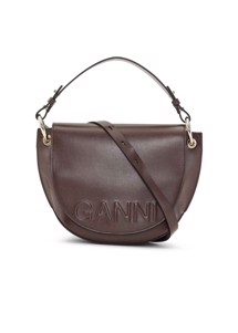 Banner saddie bag Chocolate Fondant A4852 Ganni 