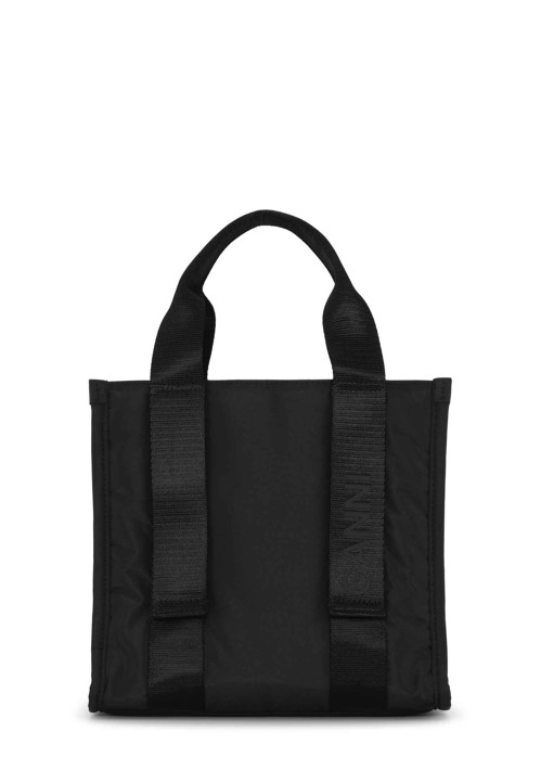 Recycled tech small tote Sort A4918 Ganni 