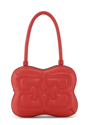 Butterfly top handle bag Fiery Red A5214 Ganni 