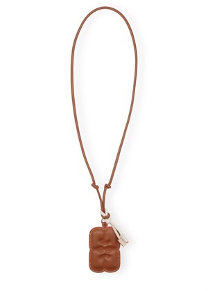 Butterfly badge holder necklace Caramel Cafe A5230 Ganni 