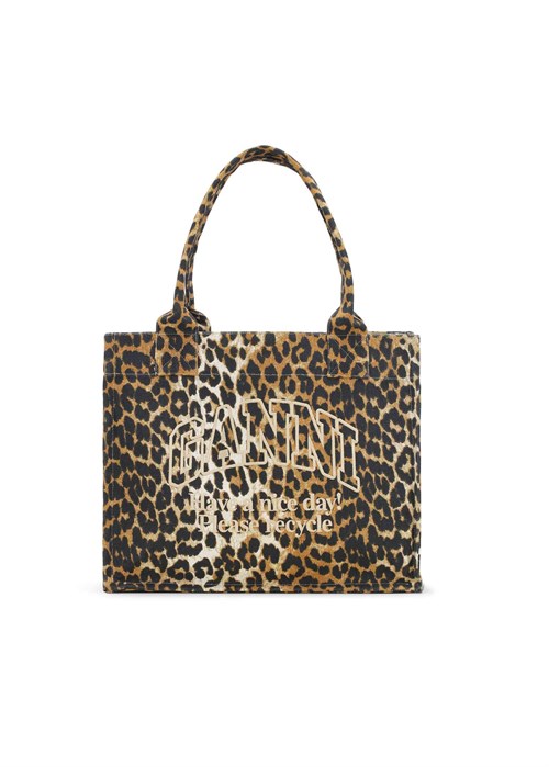 Large Easy shopper Leopard A5807 Ganni 