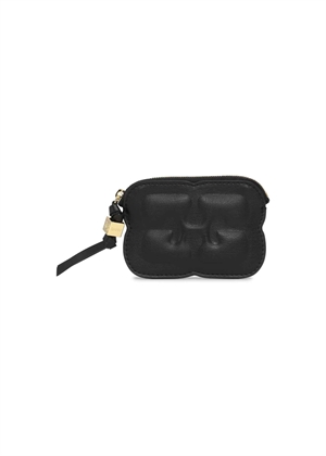 Ganni Bou compact zipped pung Sort A6150 Ganni 