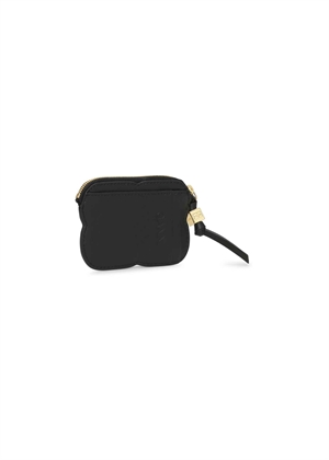 Ganni Bou compact zipped pung Sort A6150 Ganni 