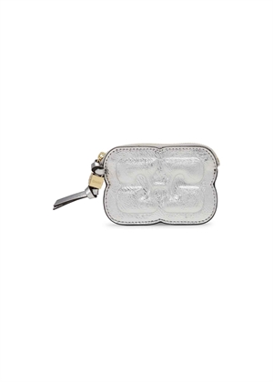 Ganni Bou compact zipped metallic pung A6151 Ganni 
