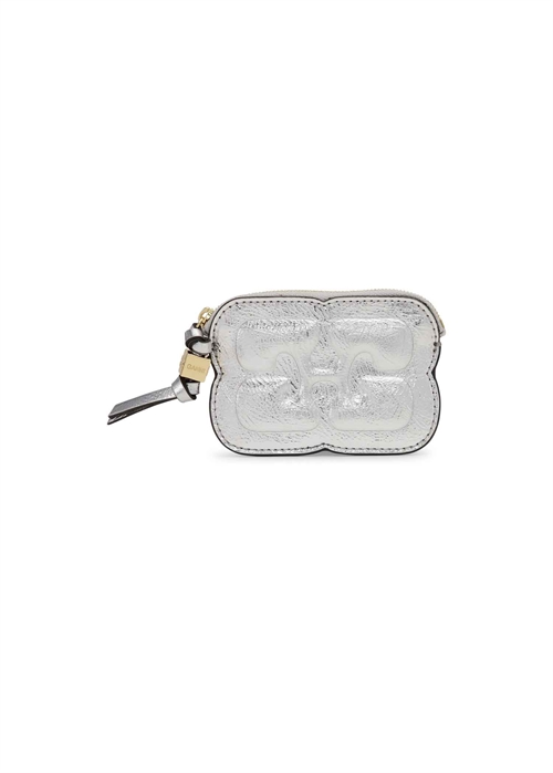 Ganni Bou compact zipped metallic pung A6151 Ganni 
