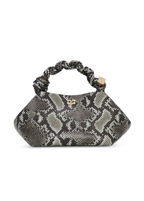 Ganni Bou small snake bag Egret A6758 Ganni 