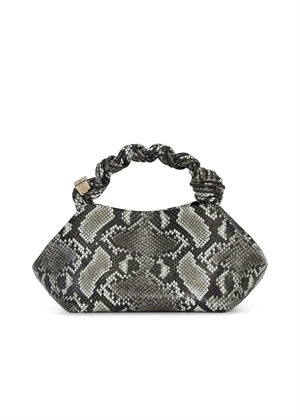 Ganni Bou small snake bag Egret A6758 Ganni 