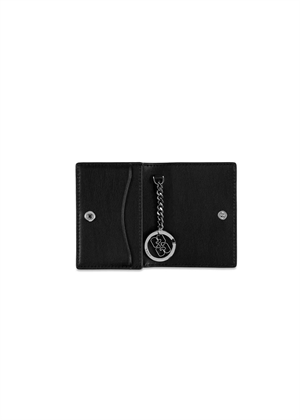 Ganni Bou Animals Card holder with flap Black A6776 Ganni 