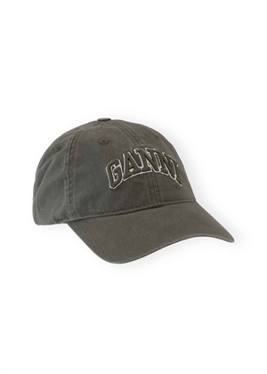 Washed cotton canvas Emb cap Kalamata A6899 Ganni 