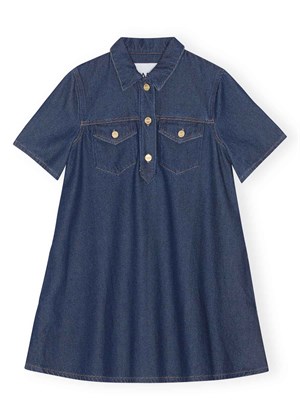 Heavy Denim mini kjole Rinse J1362 Ganni 