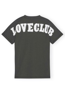 Ganni Loveclub Relaxed tee Volcanic Ash T3431 