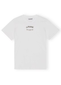 Thin jersey tee Bright White T3561 Ganni 