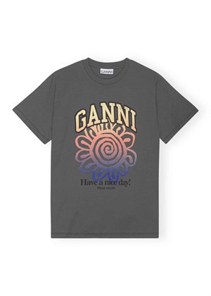 Flower tee Volcanic Ash T3717 Ganni 