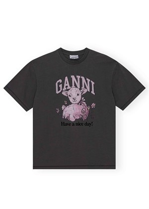 Future lamb tee Volcanic Ash T3789 Ganni 