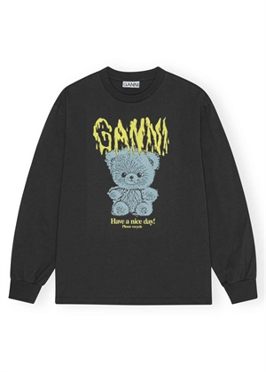 Teddy long bluse Phantom T4293 Ganni