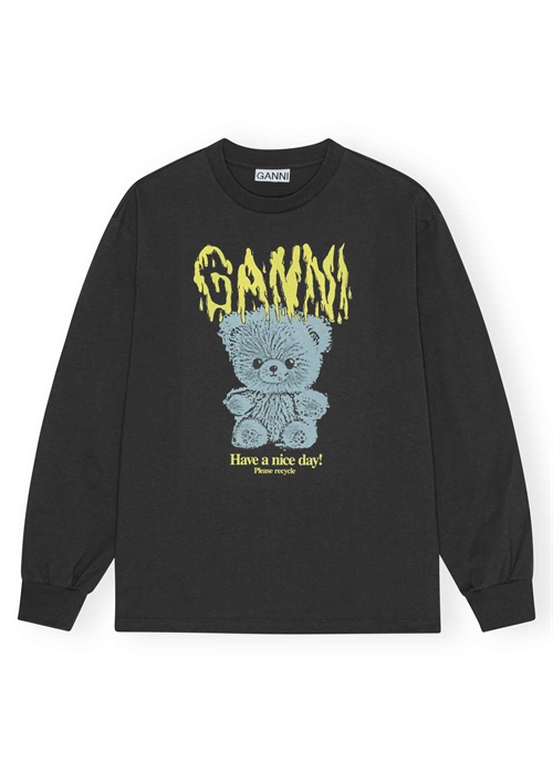 Teddy long bluse Phantom T4293 Ganni