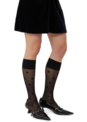 Butterfly Lace socks Sort A5535 Ganni 