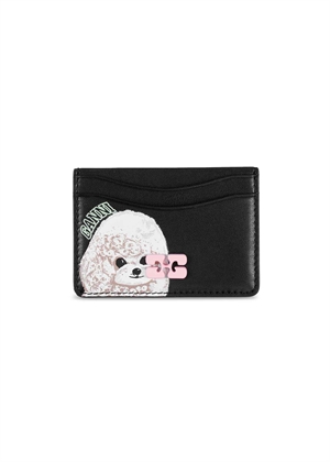 Ganni Bou Animals card holder Black A6769 Ganni 