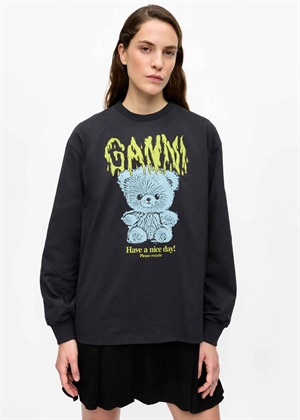 Teddy long bluse Phantom T4293 Ganni