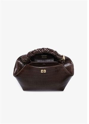 Ganni bou small croco bag Chocolate Fondant A7165 Ganni 