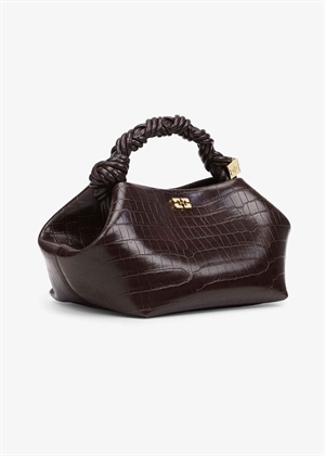 Ganni bou small croco bag Chocolate Fondant A7165 Ganni 