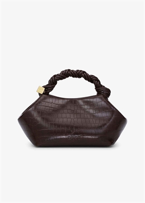 Ganni bou small croco bag Chocolate Fondant A7165 Ganni 
