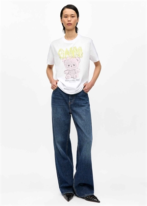 Teddy tee Hvid T4289 Ganni 
