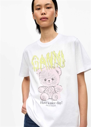 Teddy tee Hvid T4289 Ganni 