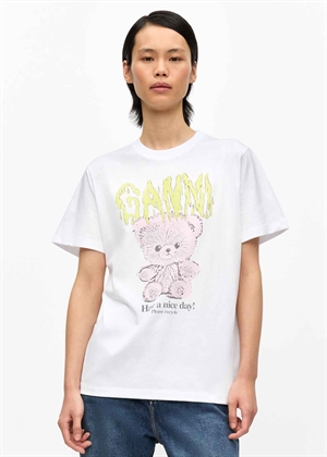 Teddy tee Hvid T4289 Ganni 