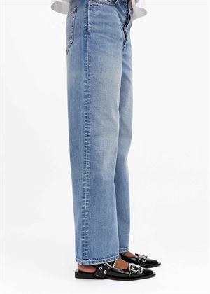 Feminine buckle ballerina naplack Sort S2730 Ganni