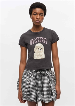 Poodle Baby Fit tee Phantom T4239 Ganni 