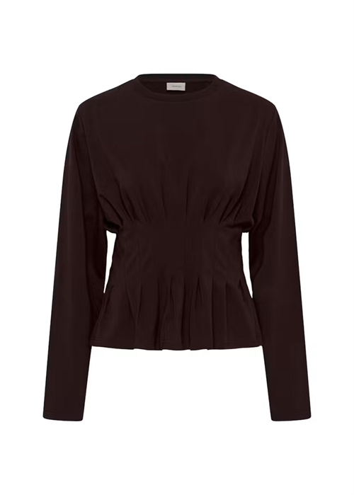 Inez ls bluse Ganache Gestuz 