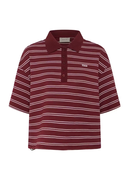 Pilova polo tee Cabernet Striped Gestuz 