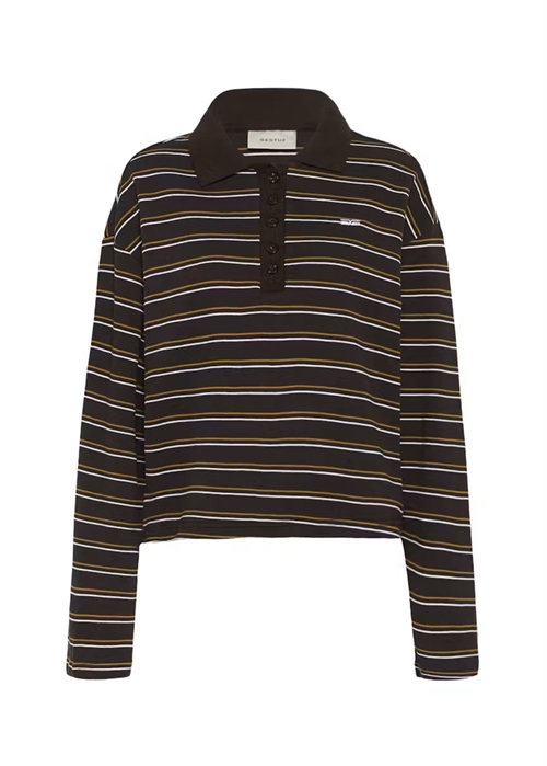 Pilova ls bluse Ganache Striped Gestuz 