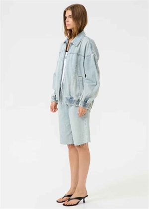Asher ls bomber jakke Mid Acid Wash Gestuz 
