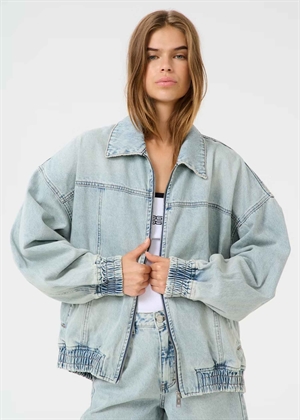 Asher ls bomber jakke Mid Acid Wash Gestuz 