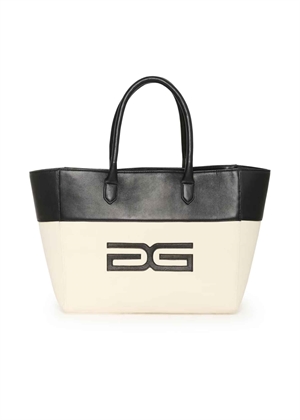 Beau tote bag Offwhite/Black Gestuz 